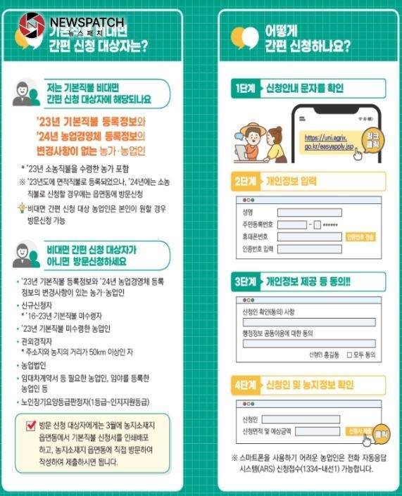 비대면 간편신청 리플릿