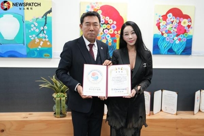 [NP포토]민도히,파크골프협회 홍보대사 위촉